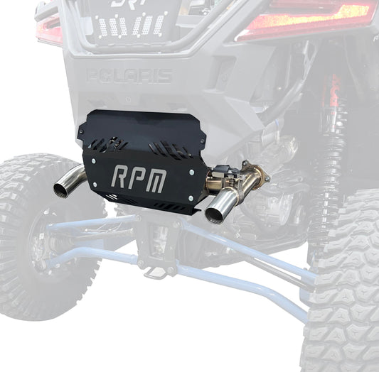 RPM SxS RZR PRO XP & Turbo R E-Valve Muffler - Dual Tip Captains Choice Exhaust - 2020-2023 PRO XP & TURBO R